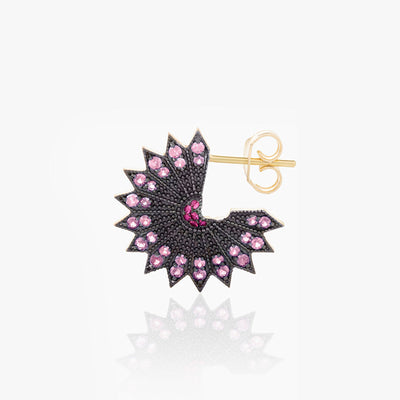 POWER OF LIGHT LOTUS FULL BIG EARRINGS