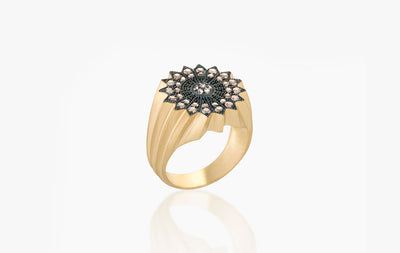 POWER OF LIGHT LOTUS FULL DIAMOND PINKY