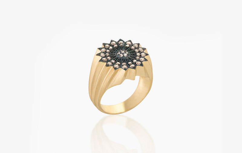 POWER OF LIGHT LOTUS FULL DIAMOND PINKY