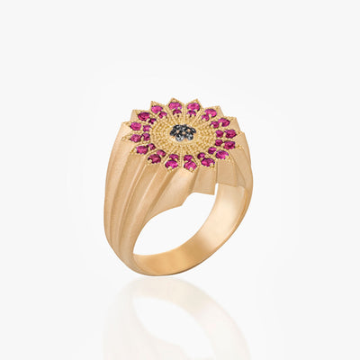 POWER OF LIGHT LOTUS FULL DIAMOND PINKY