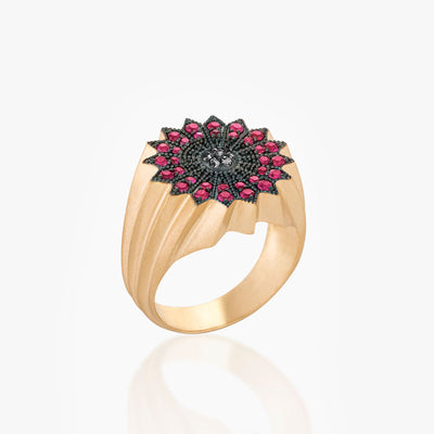 POWER OF LIGHT LOTUS FULL DIAMOND PINKY