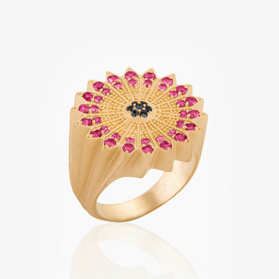 POWER OF LIGHT LOTUS FULL DIAMOND RING