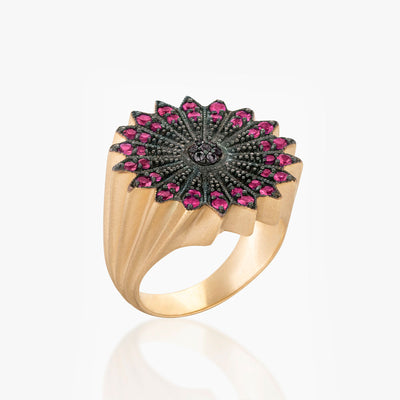 POWER OF LIGHT LOTUS FULL DIAMOND RING