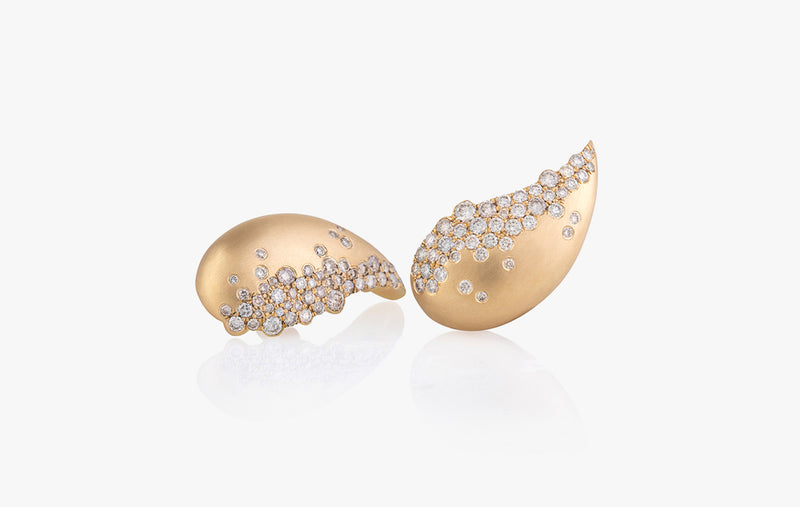 SHEER CHAMPAGNE DIAMOND EARLOBE