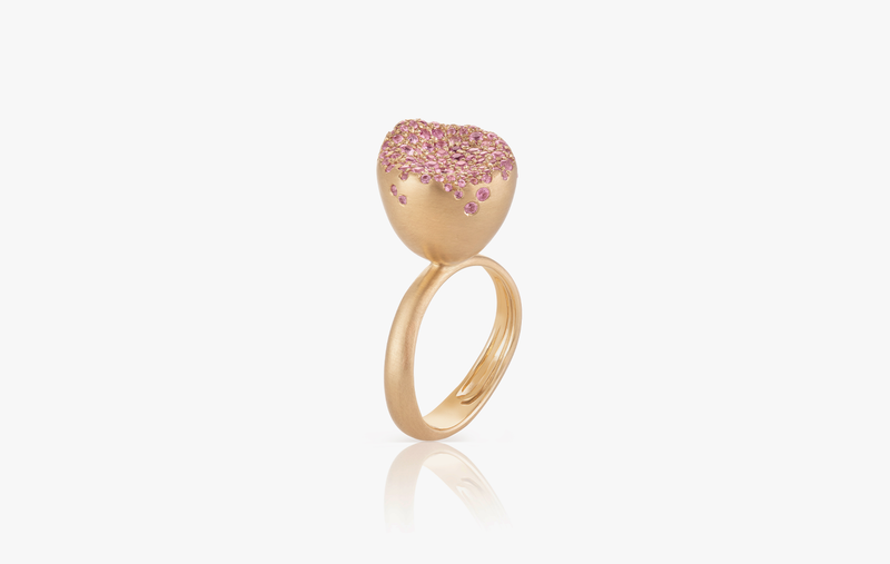BABY MALAK FLOURISH BONBON MEDIUM ROUND RING