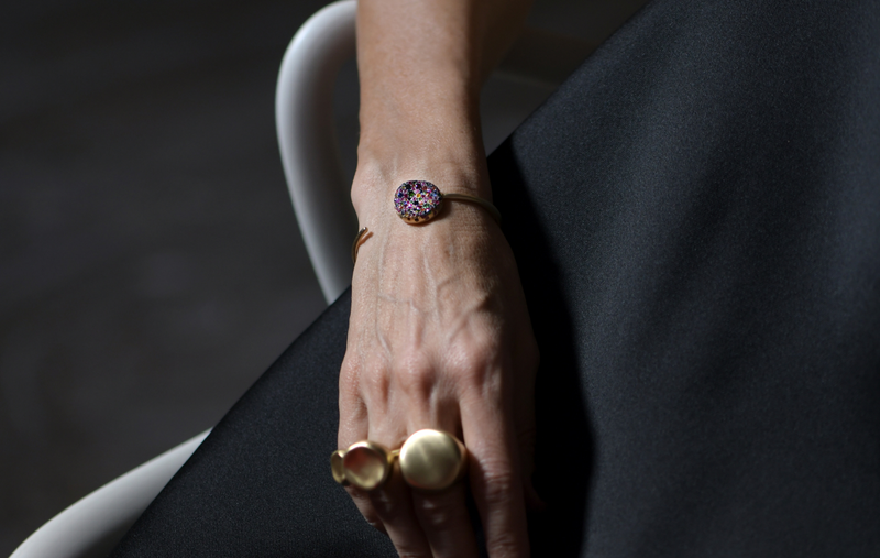 BABY MALAK ORIGINAL ROUND BONBON CUFF by Nada Ghazal - Cuffs