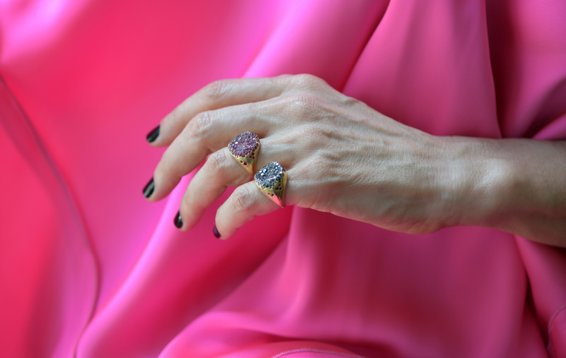 BABY MALAK ORIGINAL BONBON ROUND RING by Nada Ghazal - Rings
