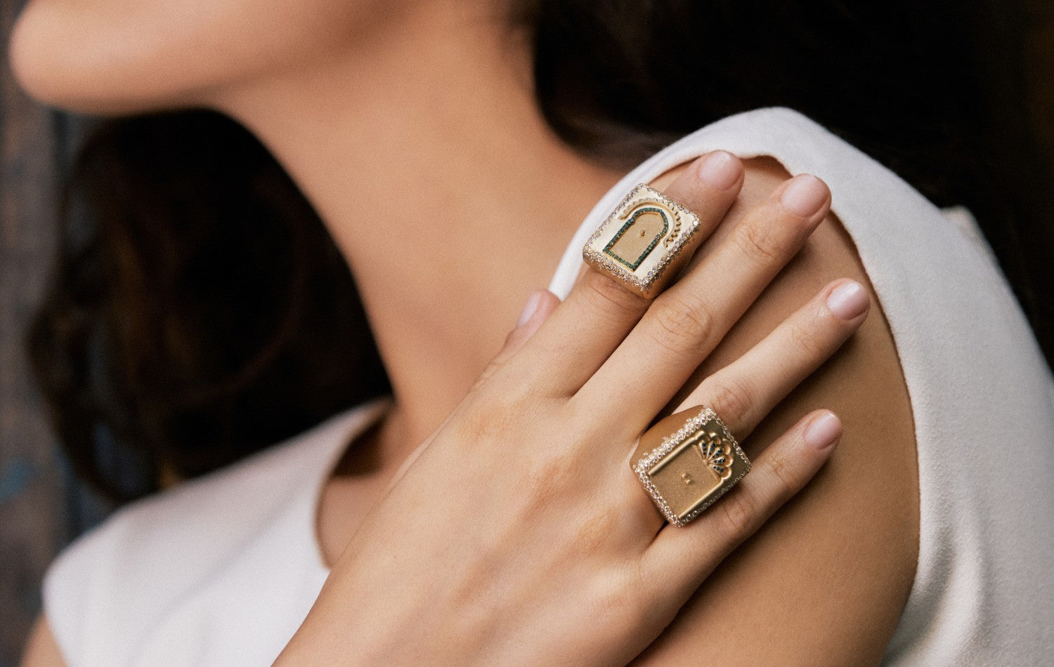 nada rebirth nada リング DOOR OF PROSPERITY RING - Nada Ghazal Fine Jewelry