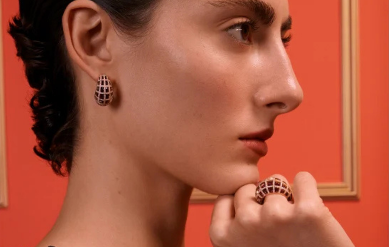 MATRIX DOUBLE PINKY by Nada Ghazal - Pinky Rings