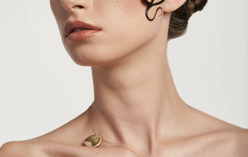 MY MUSE STORM WINTER ROUND NECKLACE by Nada Ghazal - Necklaces