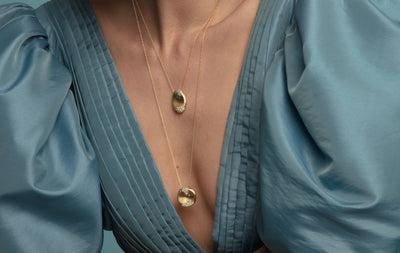 MY MUSE STORM WINTER OVAL SMALL NECKLACE