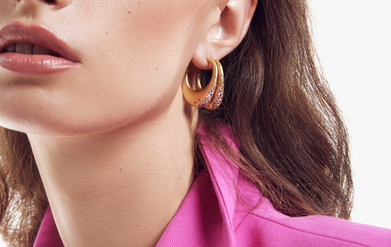 MY MUSE URBAN COLOR THIN EARRINGS by Nada Ghazal - Earrings