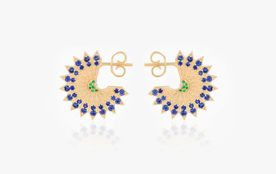 POWER OF LIGHT LOTUS FULL BIG EARRINGS