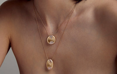 MY MUSE STORM WINTER OVAL BIG NECKLACE