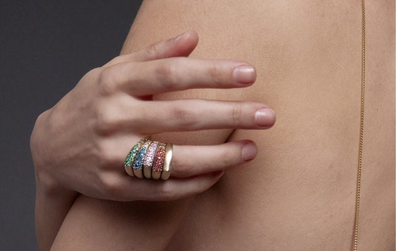 THE ARCH COURAGE STRIPE SMALL RING