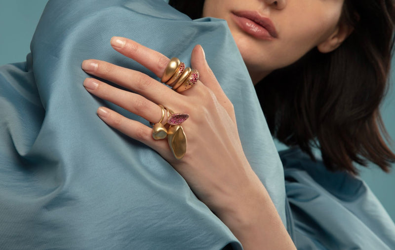 BABY MALAK FLOURISH PURE MEDIUM ROUND RING
