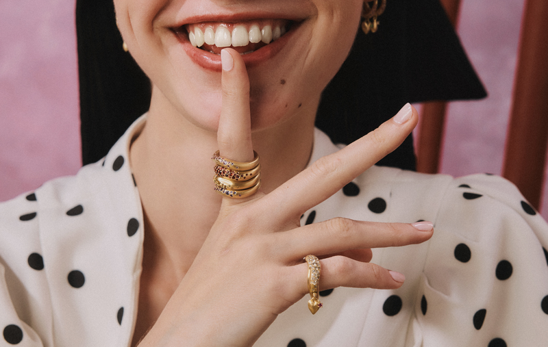 WAVE OF JOY STRIPE THICK RING