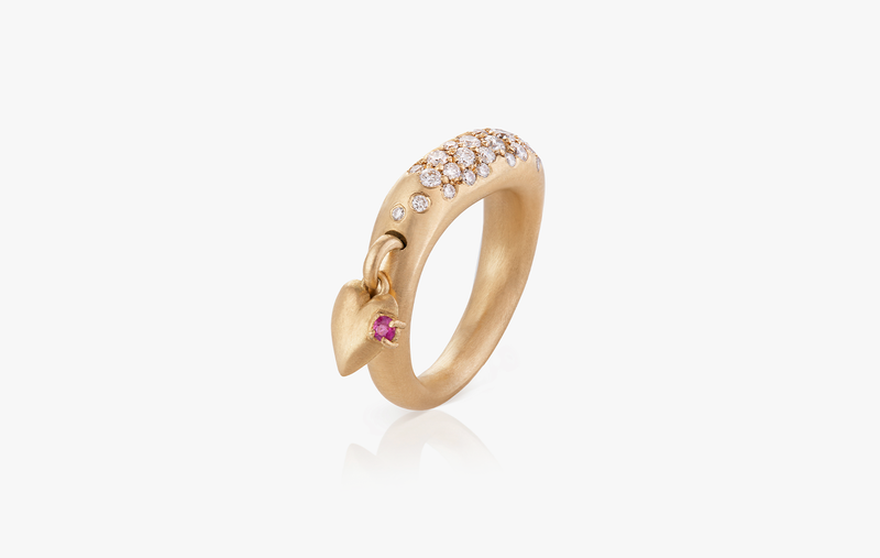 WAVE OF JOY CHARM DROP RING