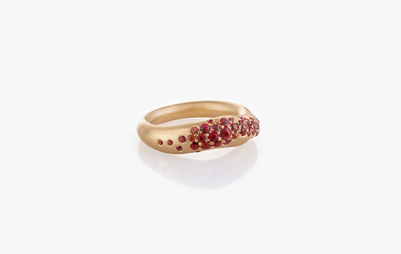 WAVE OF JOY STRIPE THICK RING