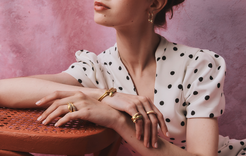 WAVE OF JOY CHARM DROP RING