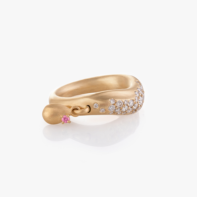 WAVE OF JOY CHARM DROP RING