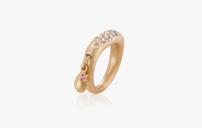 WAVE OF JOY CHARM DROP RING